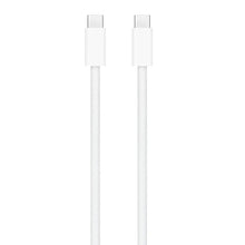 Apple USB-C to USB-C charge cable, white braided design