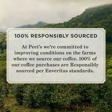 100% responsibly sourced coffee statement card
