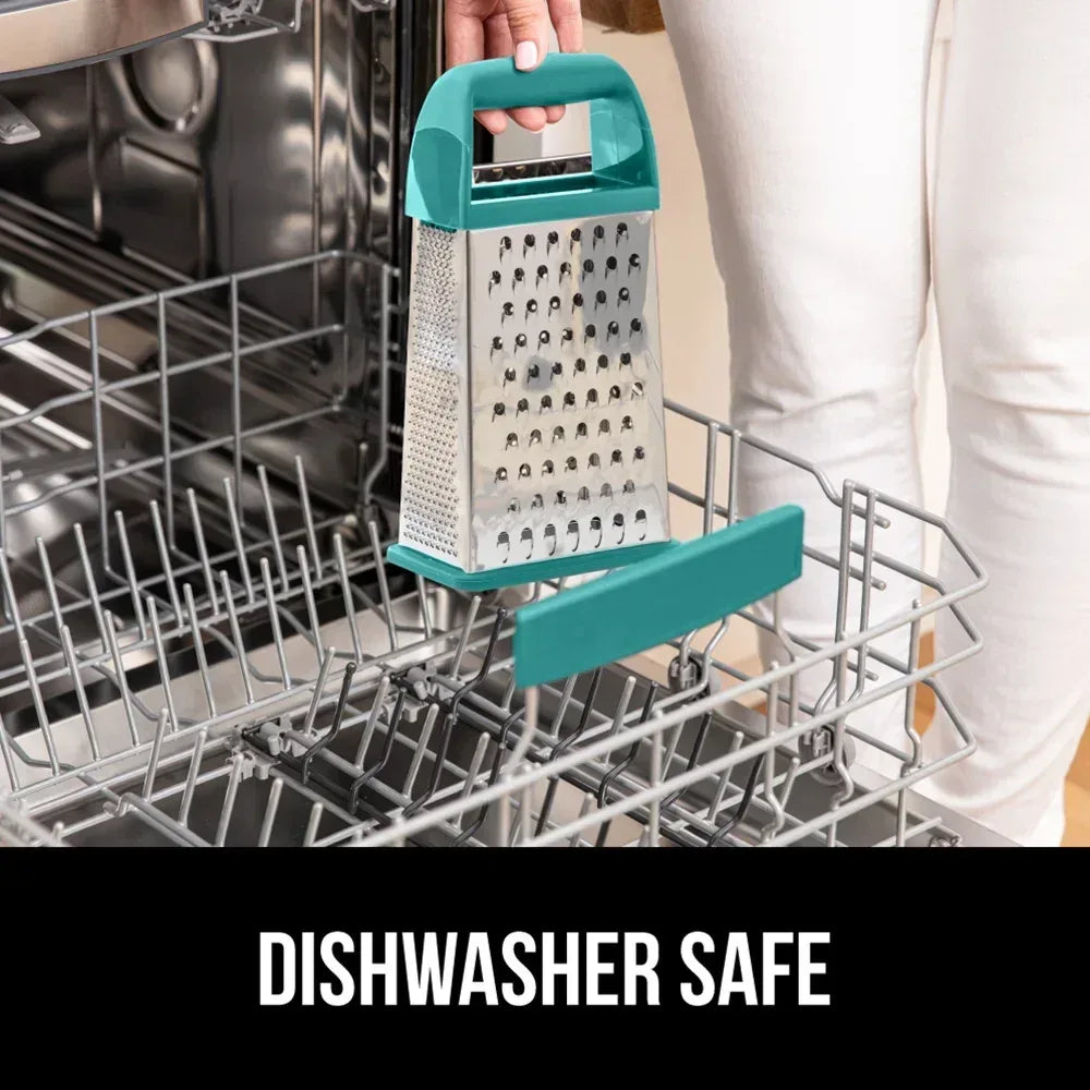 GORILLA GRIP Cheese Grater, BPA Free Stainless Steel Box Graters, Cheeses and Veggie Shredder - USA MEGA SHOP