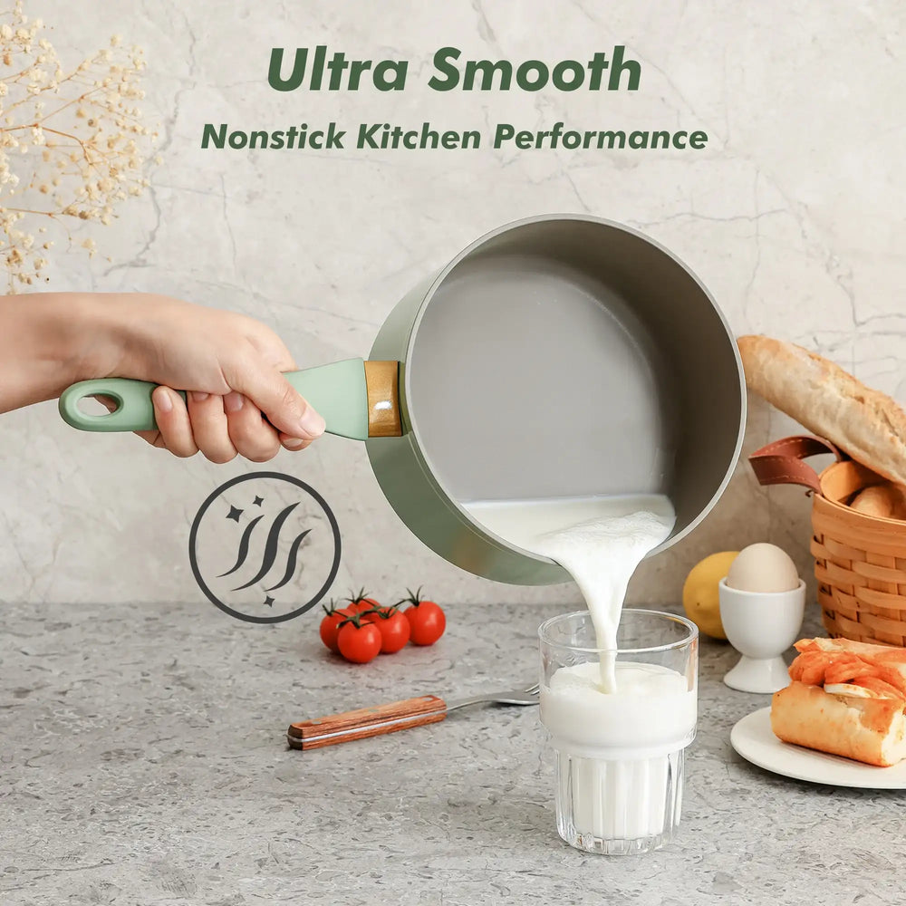 SENSARTE Nonstick Pots and Pans Set, 18Pcs Non Stick Cookware Sets, Induction Kitchen Cookware Sets