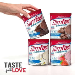 SlimFast Chocolate Protein Shake Mix, Rich Chocolate Royale, 31.18 oz, 34 Servings