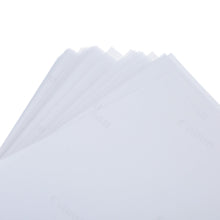 Stack of white sheets in a protective layer