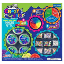 Crazy Creator thinking putty kit box front with color wheel and mix-ins window