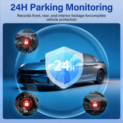 Dash Cam Front and Rear, 1080P Dash Camera for Cars, Bluetooth Car Camera, Built-in Wi-Fi, Night Vision, GPS, Parking Mode - USA MEGA SHOP