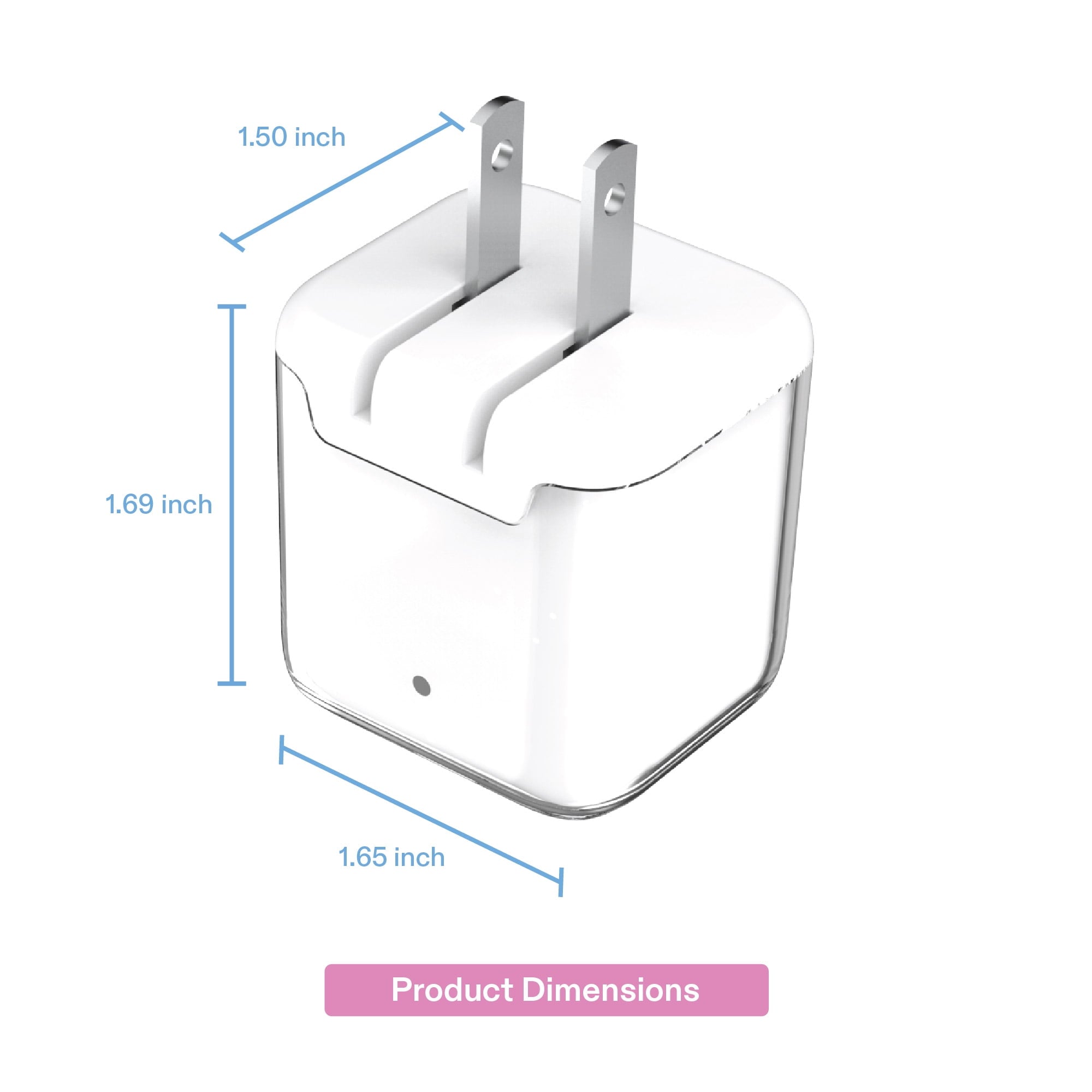 onn 32W Dual-Port USB-C & USB-A Wall Charger, Fast Charging, USB-IF Certified, Foldable Plug, Purple – Compatible with iPhone, iPad, AirPods, Samsung Galaxy, Note, Pixel & More
