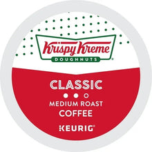 K-Cup coffee pod label: Krispy Kreme Classic Medium Roast Coffee
