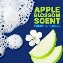 Apple Blossom scent soap graphic with white flowers and green apple slice