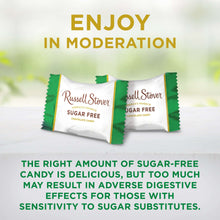 Sugar-free pecan chocolate candy bag, two mini packs shown