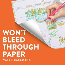 Paper Mate Flair felt tip pen ad: water-based ink won't bleed through paper
