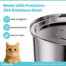 Stainless steel pet water fountain top with curved faucet opening