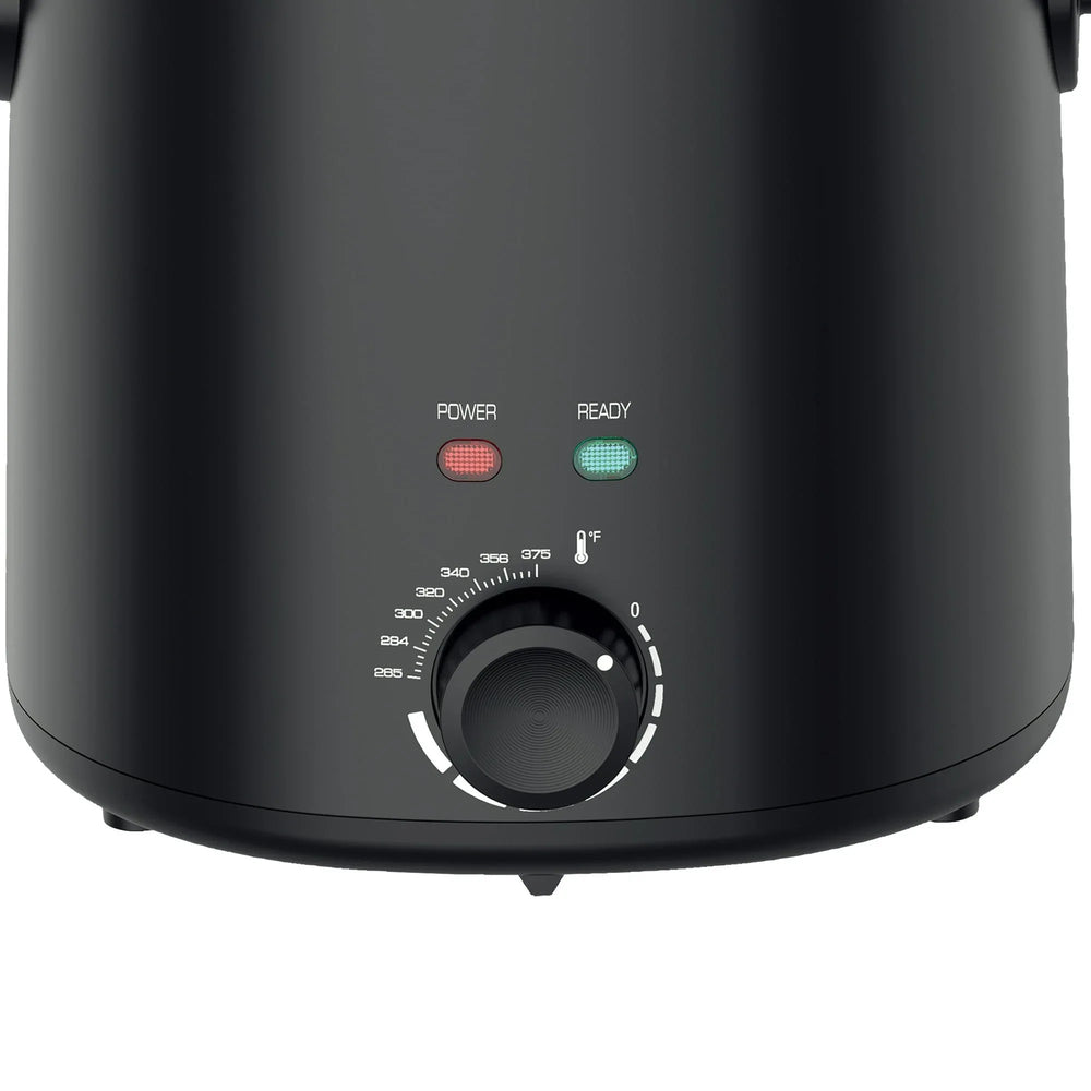 Mainstays 2QT Electric Deep Fryer, Matte Black - Household, 1000W - USA MEGA SHOP