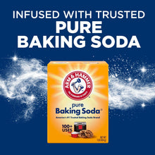ARM & HAMMER pure Baking Soda box, infused with trusted pure baking soda