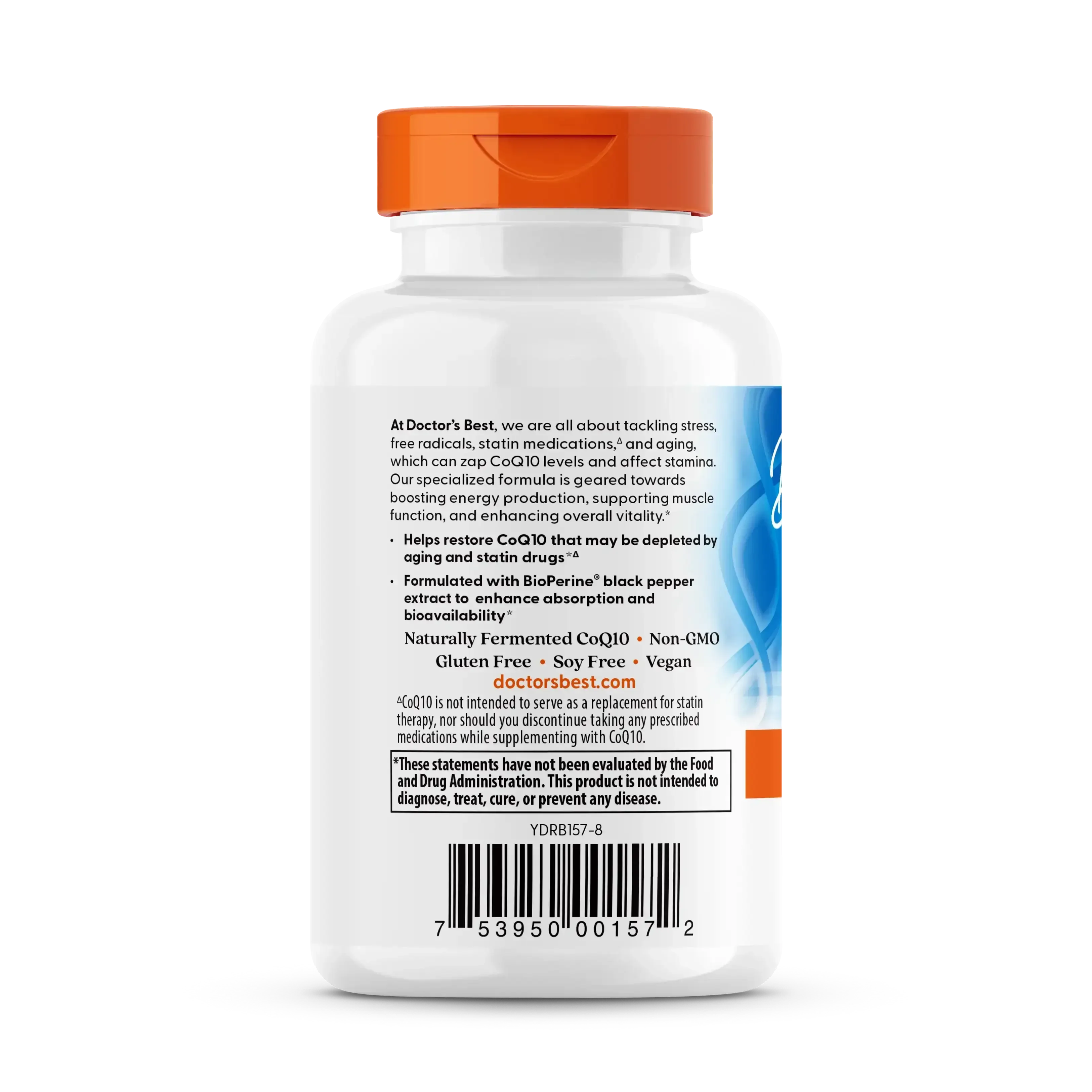 Doctor's Best, High Absorption CoQ10 with BioPerine®, 60 Veggie Caps - USA MEGA SHOP