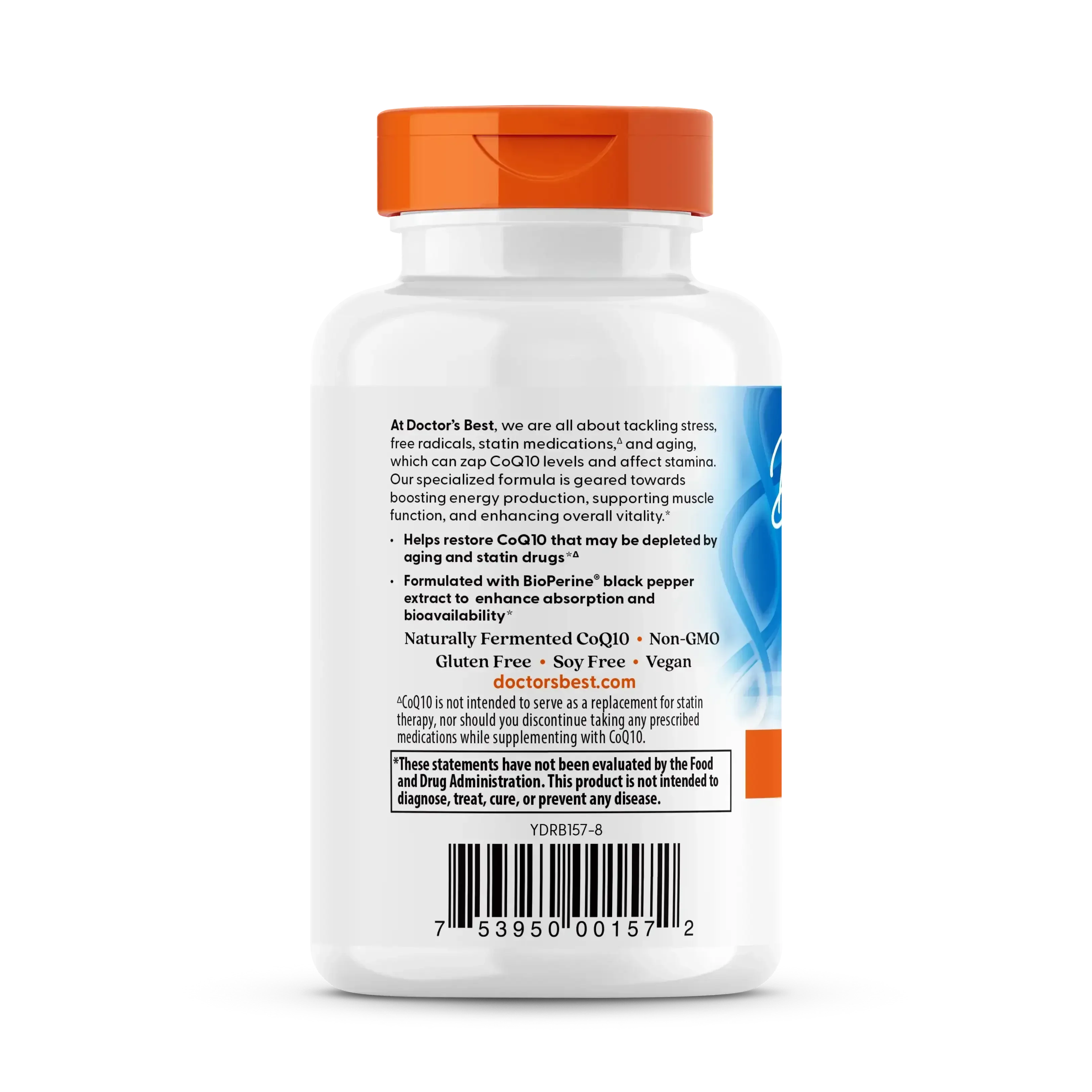 Doctor's Best, High Absorption CoQ10 with BioPerine®, 60 Veggie Caps