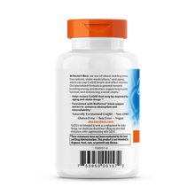 Doctor's Best CoQ10 supplement bottle back panel with directions and ingredient details