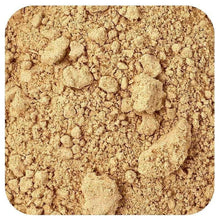 Lion's mane mushroom powder, light brown coarse powder texture