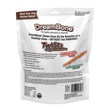 Dog chew bag for chicken-wrapped peanut butter twists, no rawhide, 36 sticks