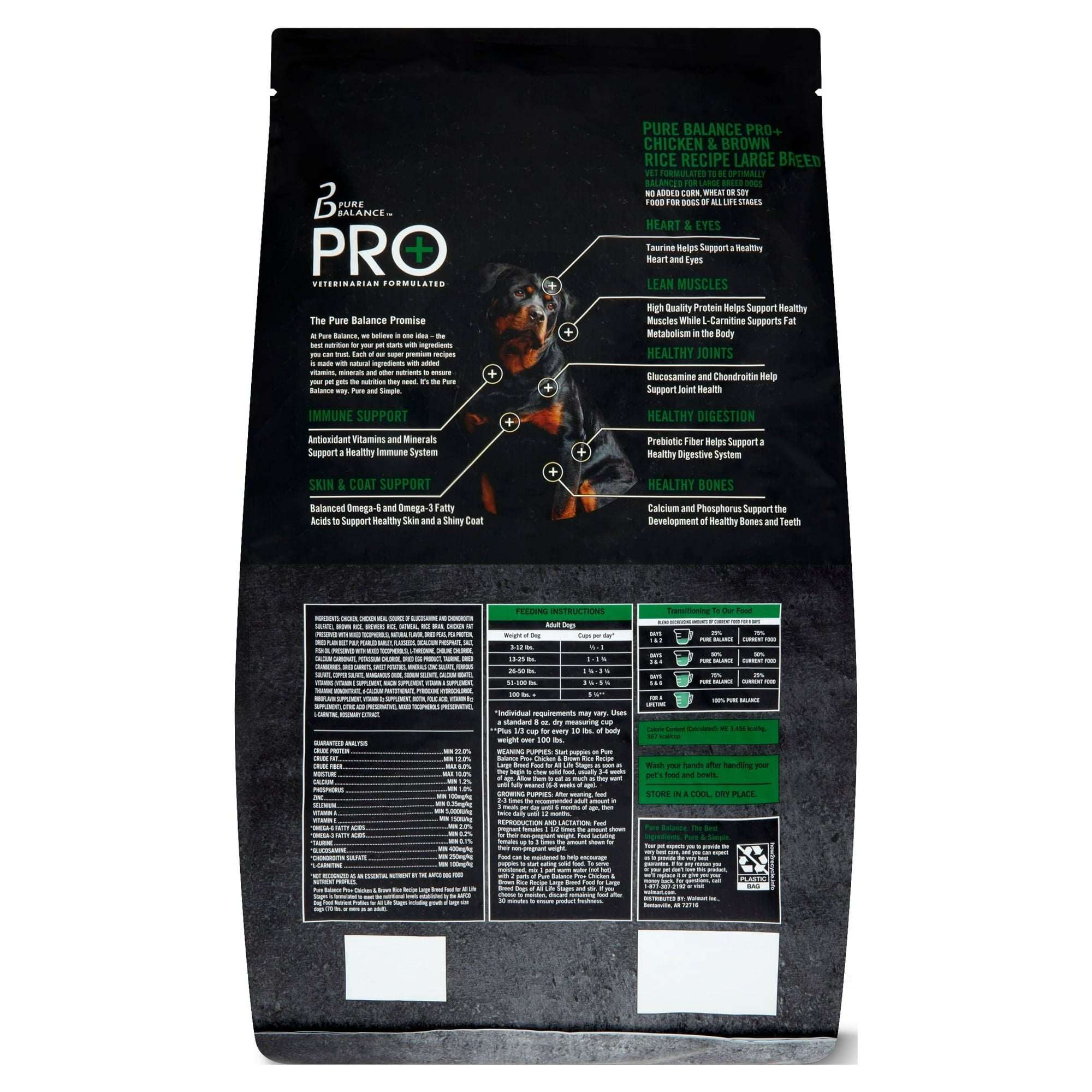 Pure Balance Pro+ Large Breed Chicken & Brown Rice Recipe Dry Dog Food