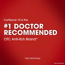 Cortizone-10 #1 doctor recommended OTC anti-itch brand promotional text panel