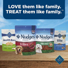 Blue Buffalo dog treat variety pack featuring Grillers bag and other treat bags
