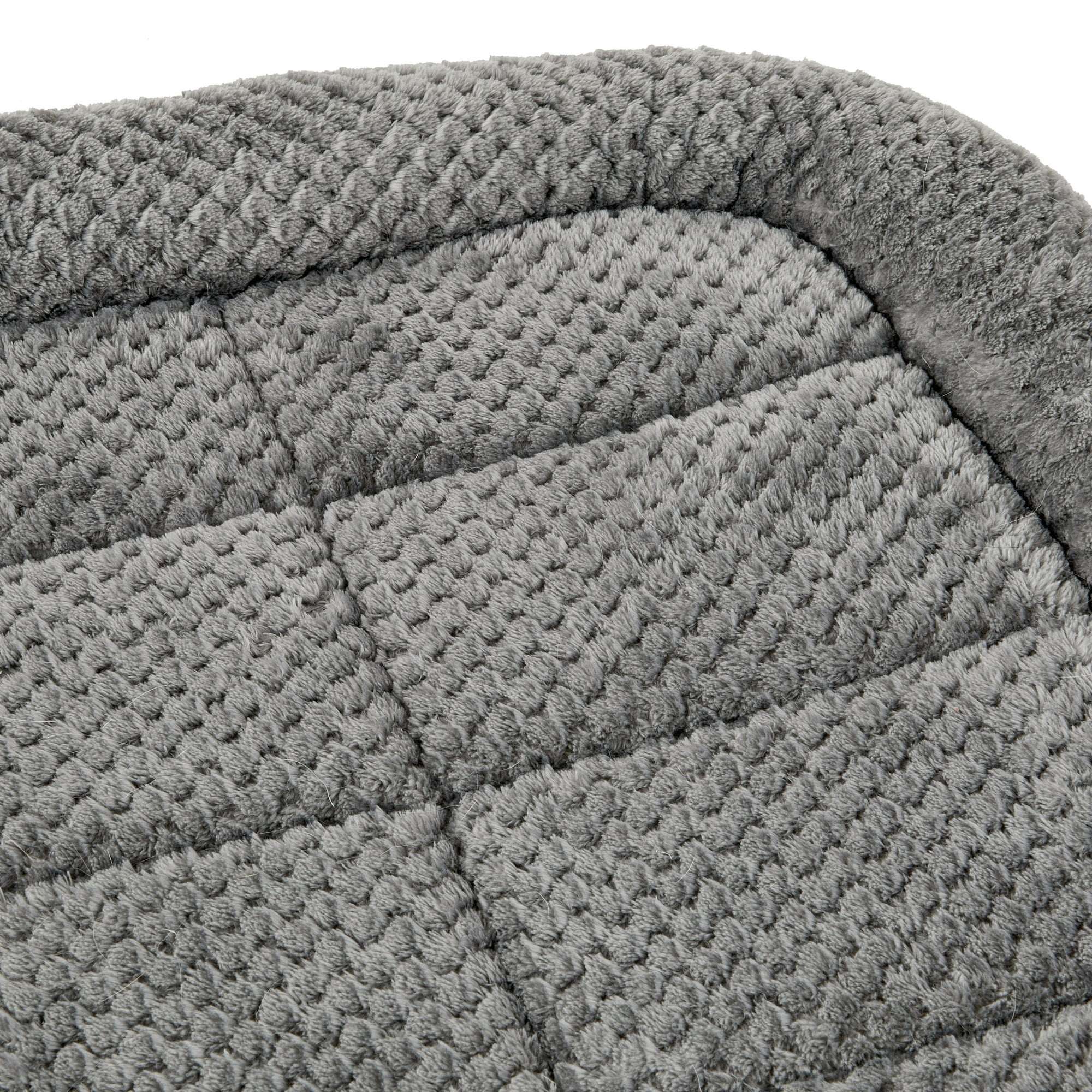 Vibrant Life Cozy Luxe Crate Mat Pet Bed, Gray