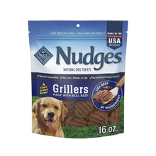 Blue Nudges Grillers Natural Dog Treats 16 oz bag, made with real beef