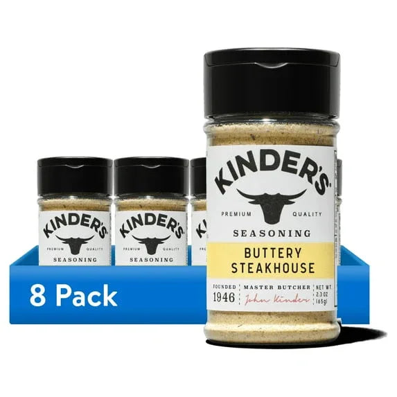 (4 pack) Kinder's Buttery Steakhouse® Seasoning, 2.3 oz