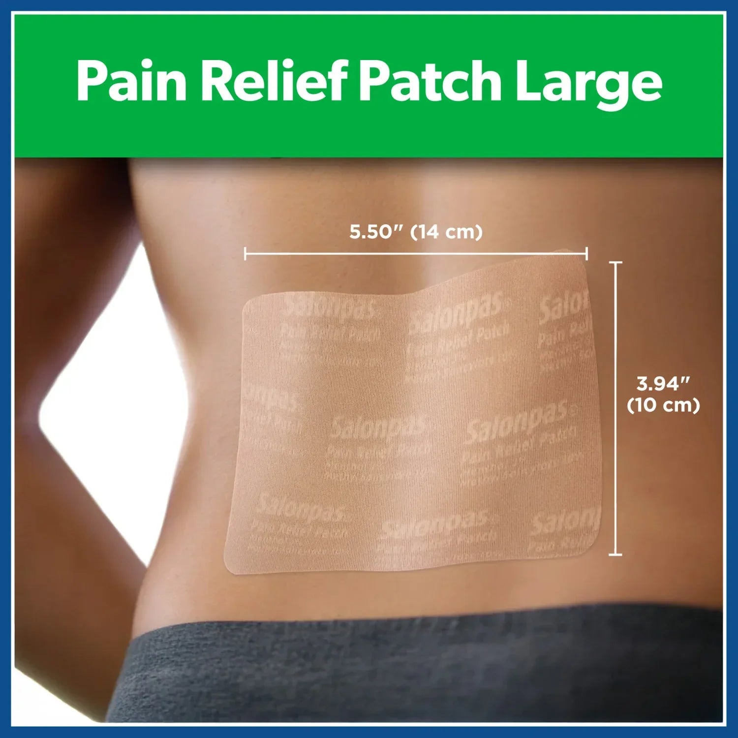 Salonpas Mild to Moderate Pain Relief Patch, Large, 9 Count