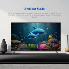 TV showing ambient mode aquarium artwork