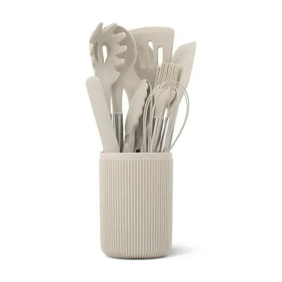 Thyme & Table 10-Piece Silicone Gadget Set - Black