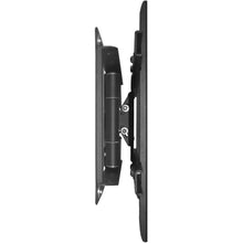 Full-motion TV wall mount bracket, side view showing extension arm and mounting posts
