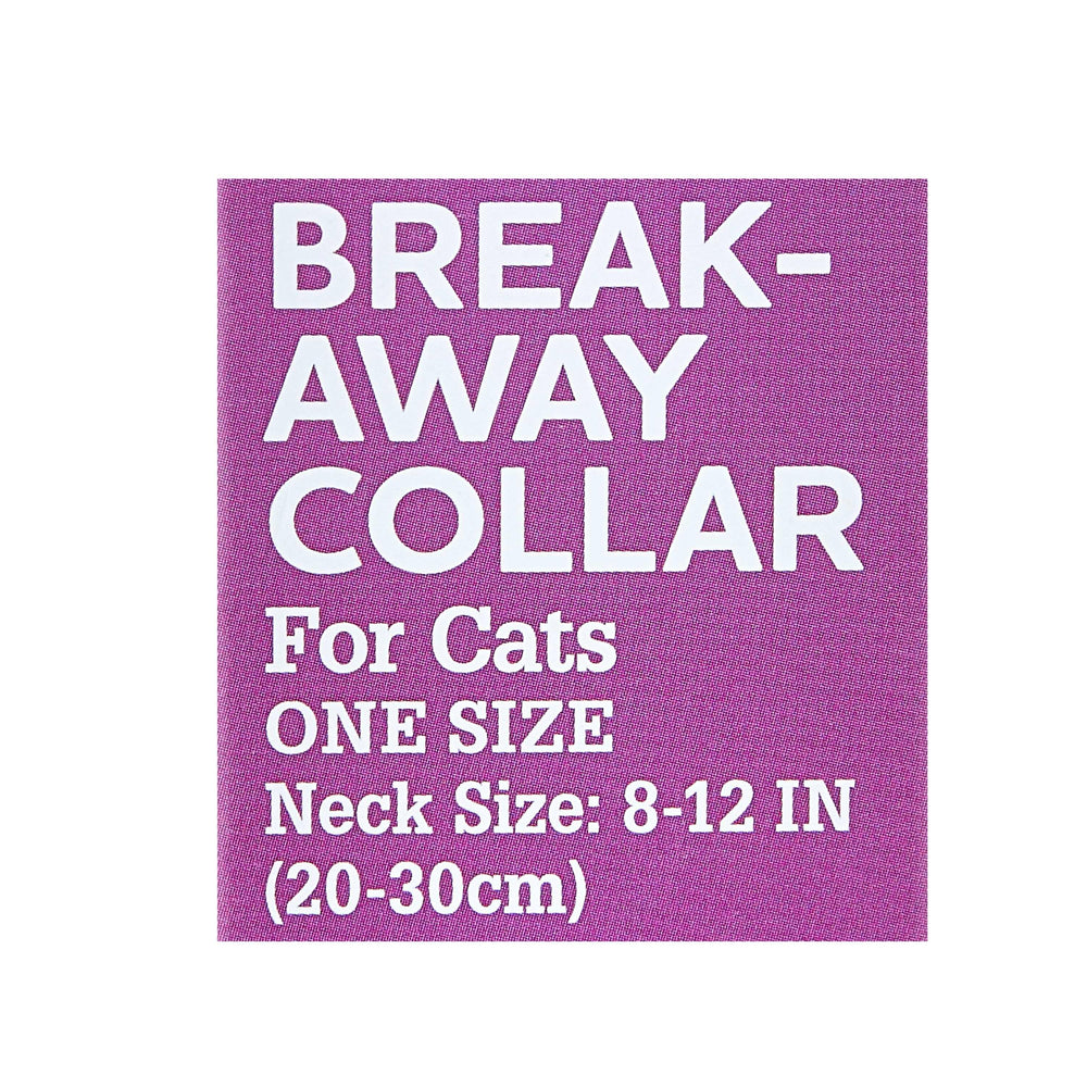 Vibrant Life, Reflective Lighting Bolt Breakaway Fashion Cat Collar, Black, One Size Fits Most - USA MEGA SHOP
