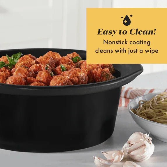Crock-Pot Manual 7-Quart Slow Cooker, Black