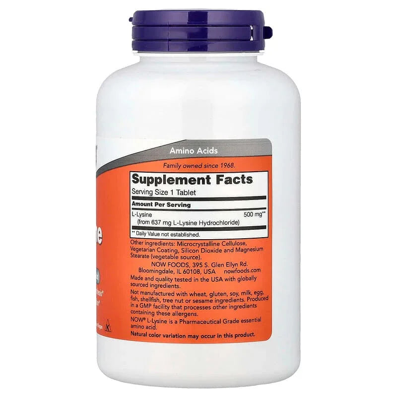 NOW Foods, L-Lysine - USA MEGA SHOP