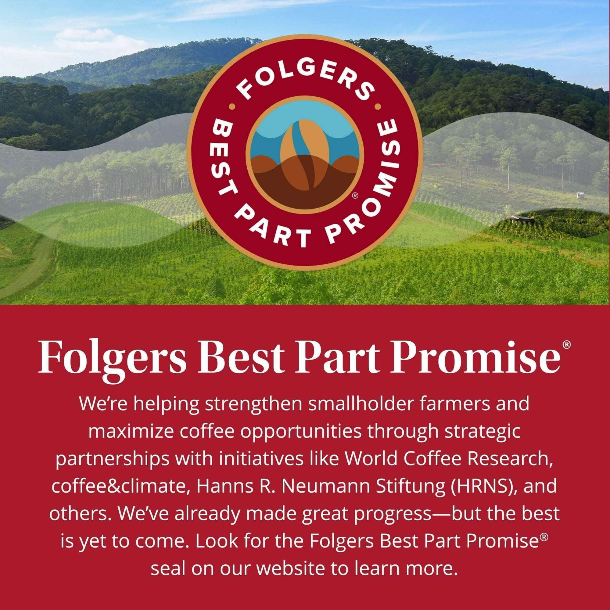 Folgers Classic Roast Ground Coffee, Medium Roast, 9.6 oz Canister