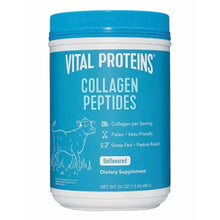 Vital Proteins collagen peptides powder tub, unflavored, blue cap and label