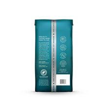 Caribou Coffee Daybreak Blend ground coffee bag back label, 12 oz