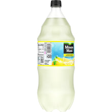 Minute Maid Lemonade bottle back view with barcode label and black cap