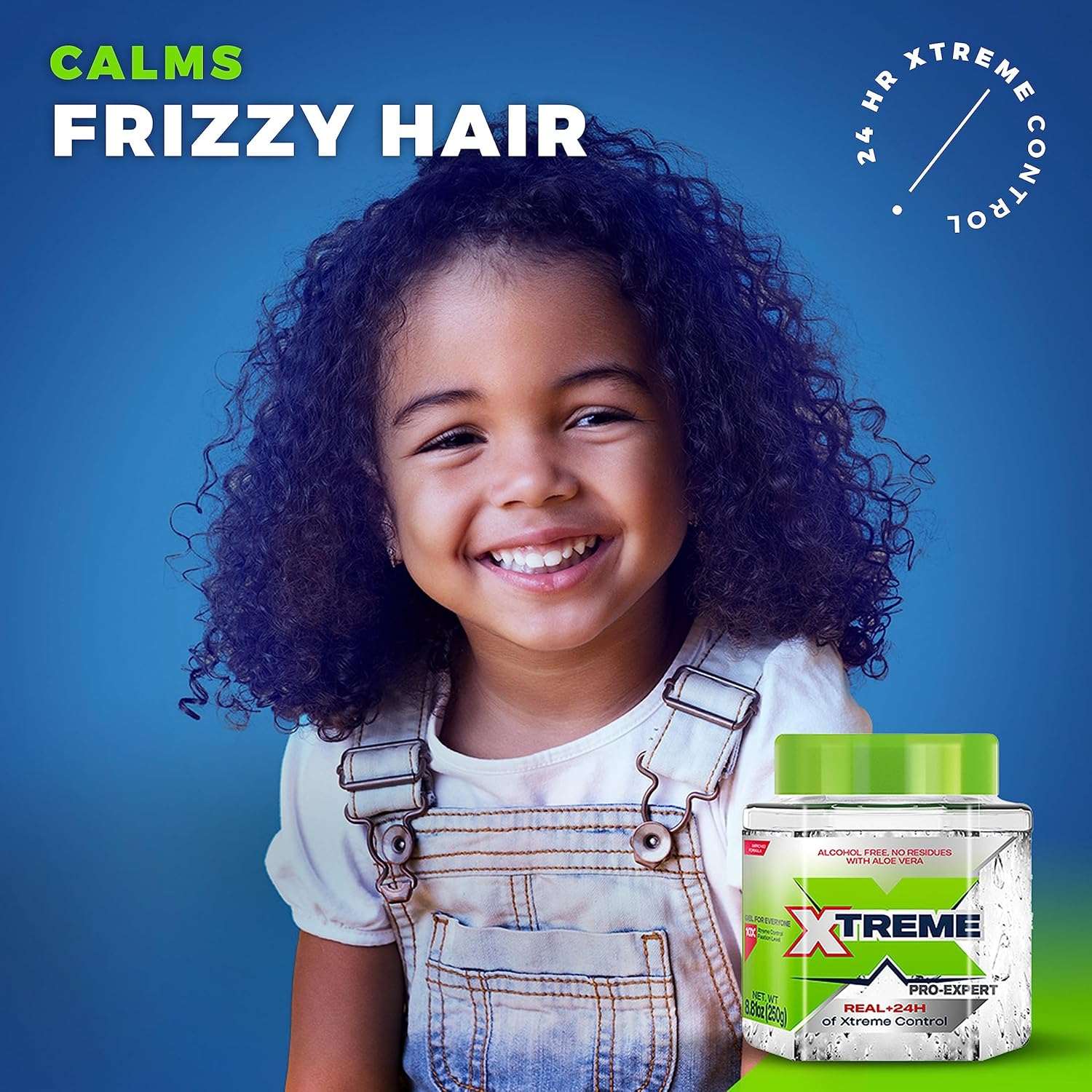 Xtreme Pro-Expert Clear Styling Hair Gel, Alcohol-Free 24-Hours Extreme Control with Aloe Vera, 8.81 oz Jar (Pack of 24)