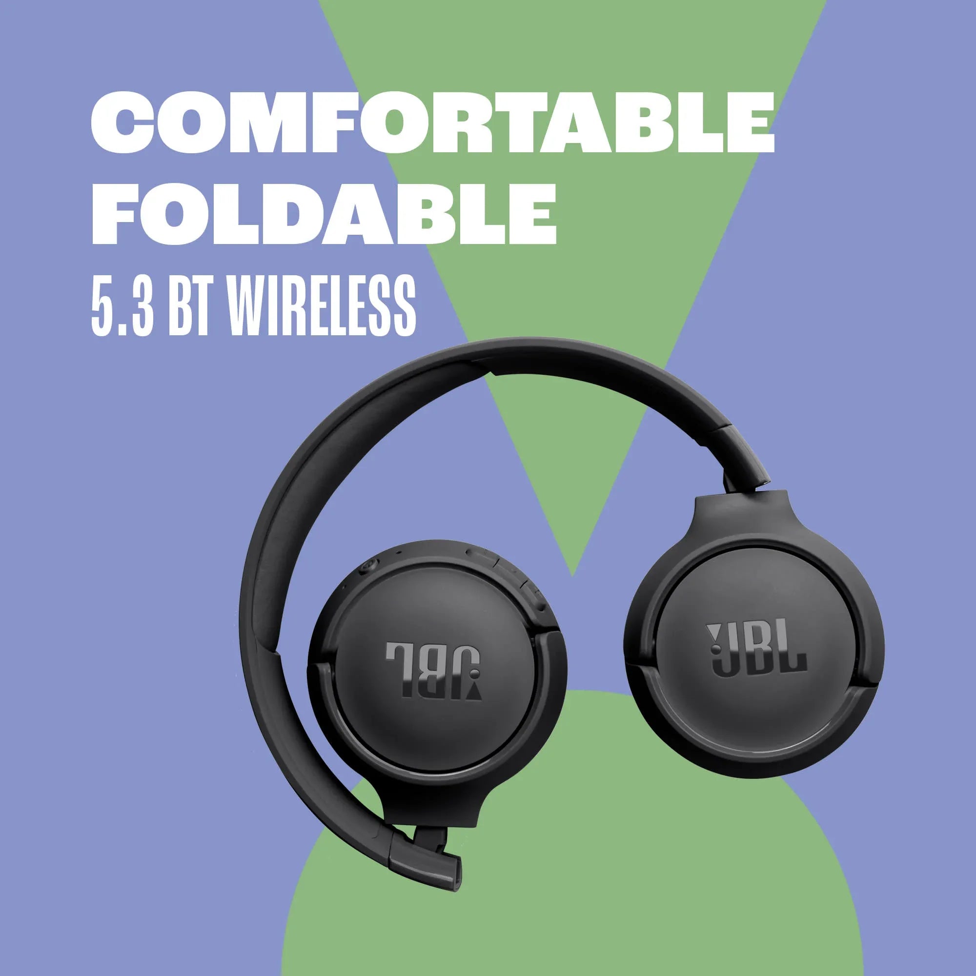 JBL Tune 520BT - Wireless on-ear headphones - Immerse in JBL Pure Bass sound wherever you go. - Black