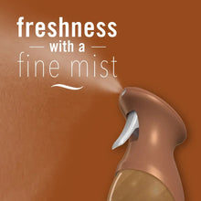 Brown Febreze Air Mist aerosol spray bottle with fine mist nozzle