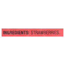 Freeze-dried strawberry fruit crisps ingredient panel: INGREDIENTS: STRAWBERRIES
