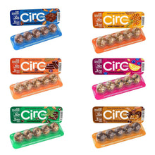 Energy bite variety multipack with resealable flavor packs and visible bite pieces