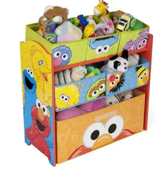 Delta Children Sesame Street 6-Bin Toy Organizer