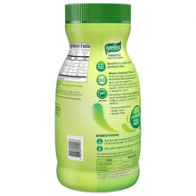 Benefiber prebiotic fiber supplement jar back label with supplement facts
