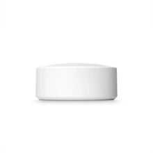 White smart temperature sensor base with rounded edges