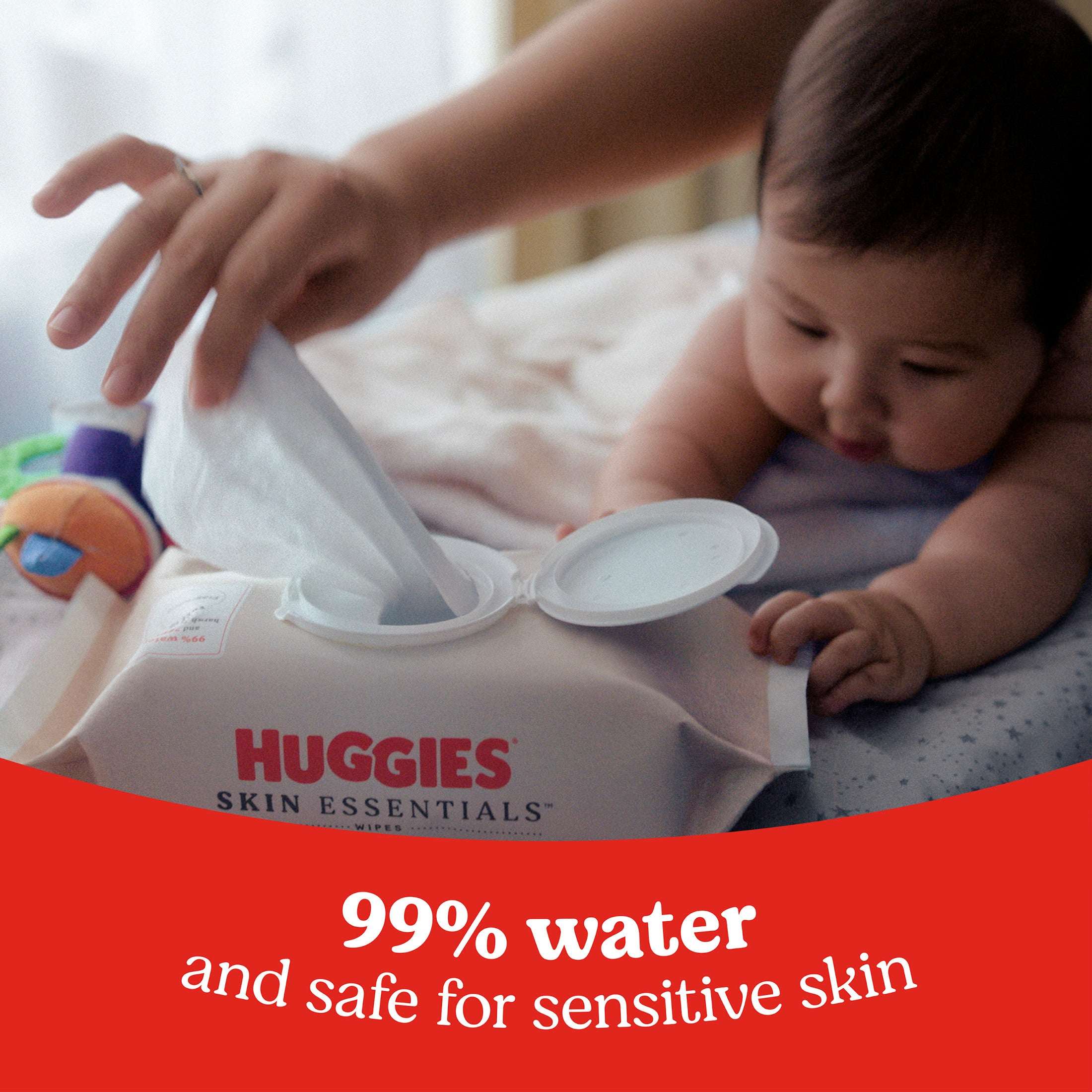 Huggies Skin Essentials Baby Wipes, 1 Pack, 56 Count (Select for More)