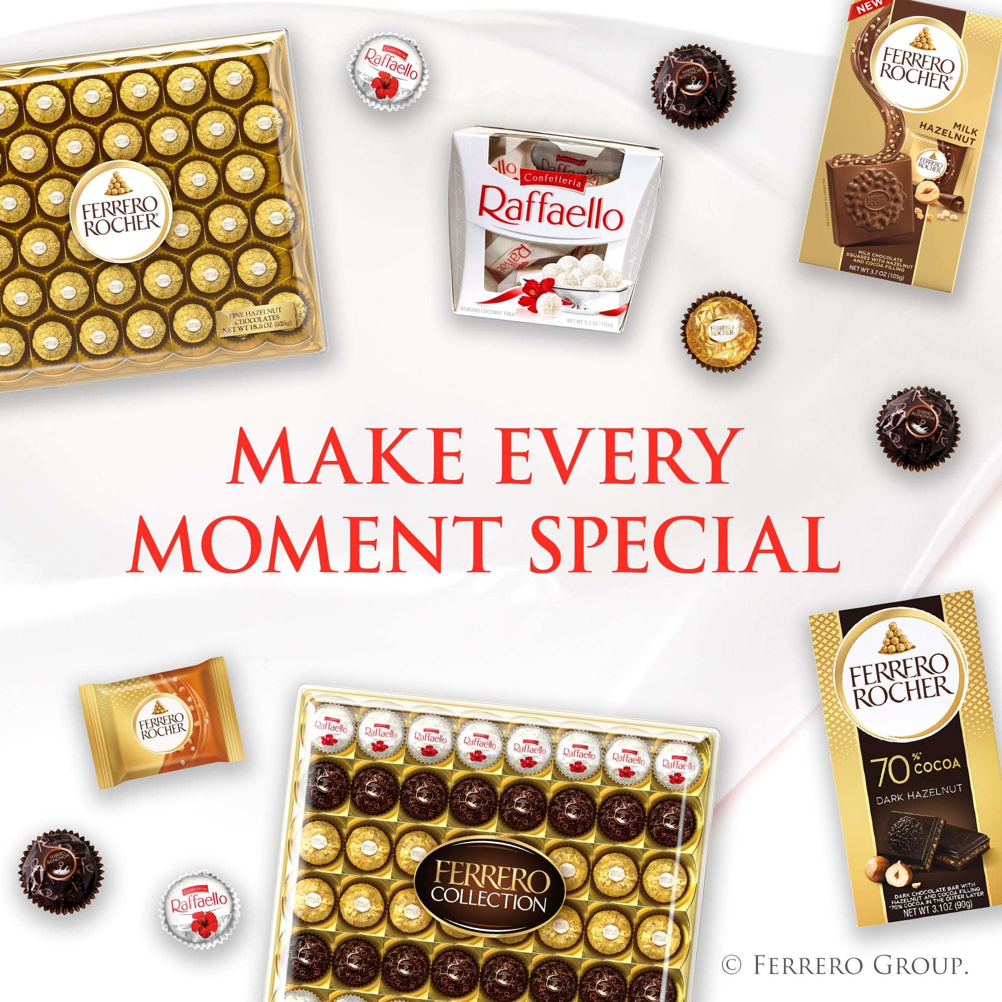 Raffaello Almond Coconut Candy, 15 Individually Wrapped Treats, Perfect for sharing, 5.3 oz