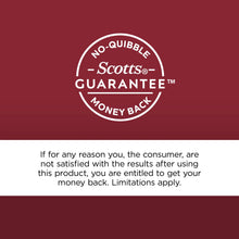 No-Quibble Money Back Guarantee seal for Scotts