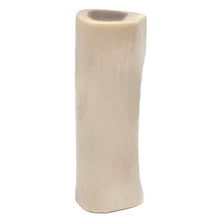 5-inch stuffed dry chew bone, pale beige, cylindrical